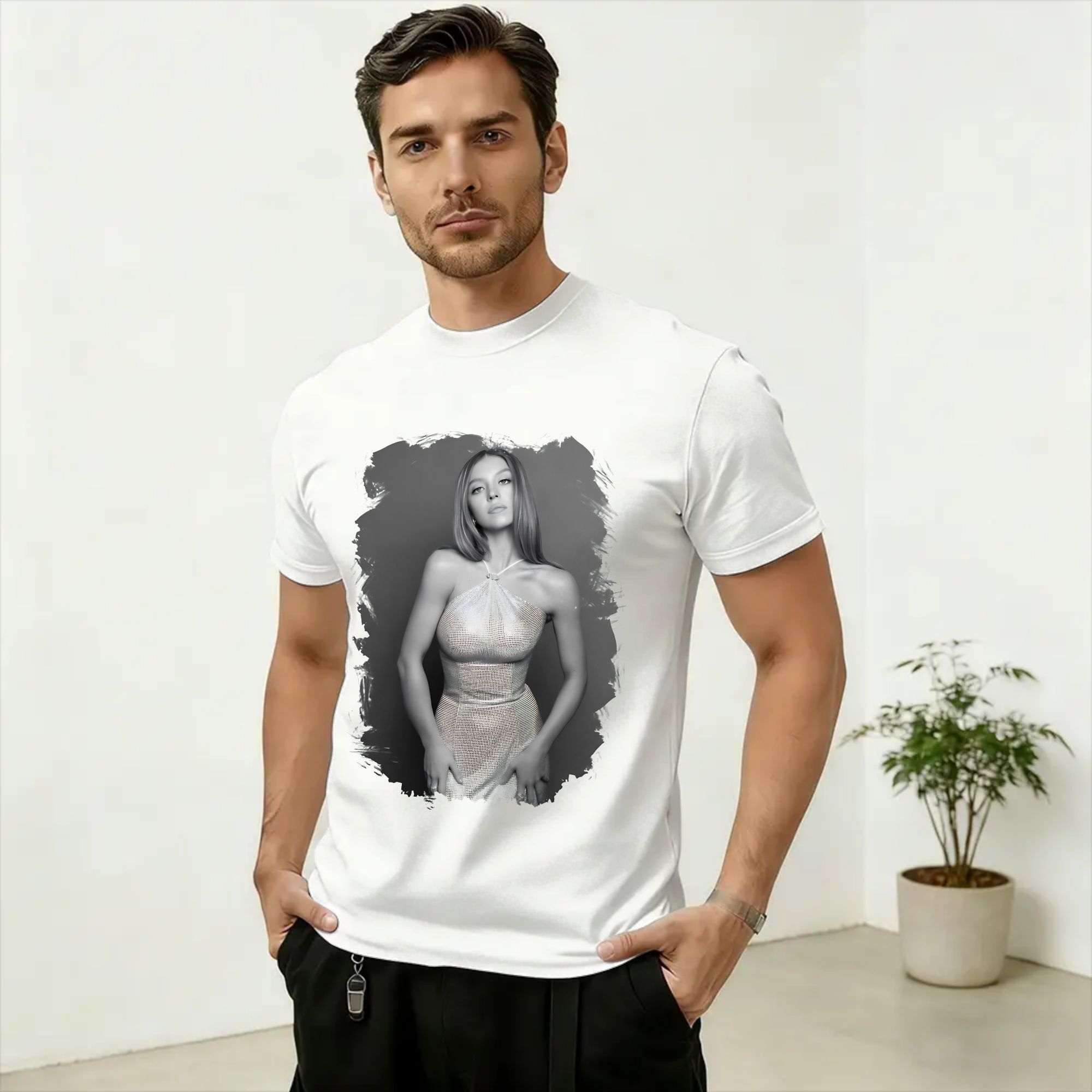 Men'S Fashion Sydney - Kaos Streetwear Musim Panas Sydney Sweeney