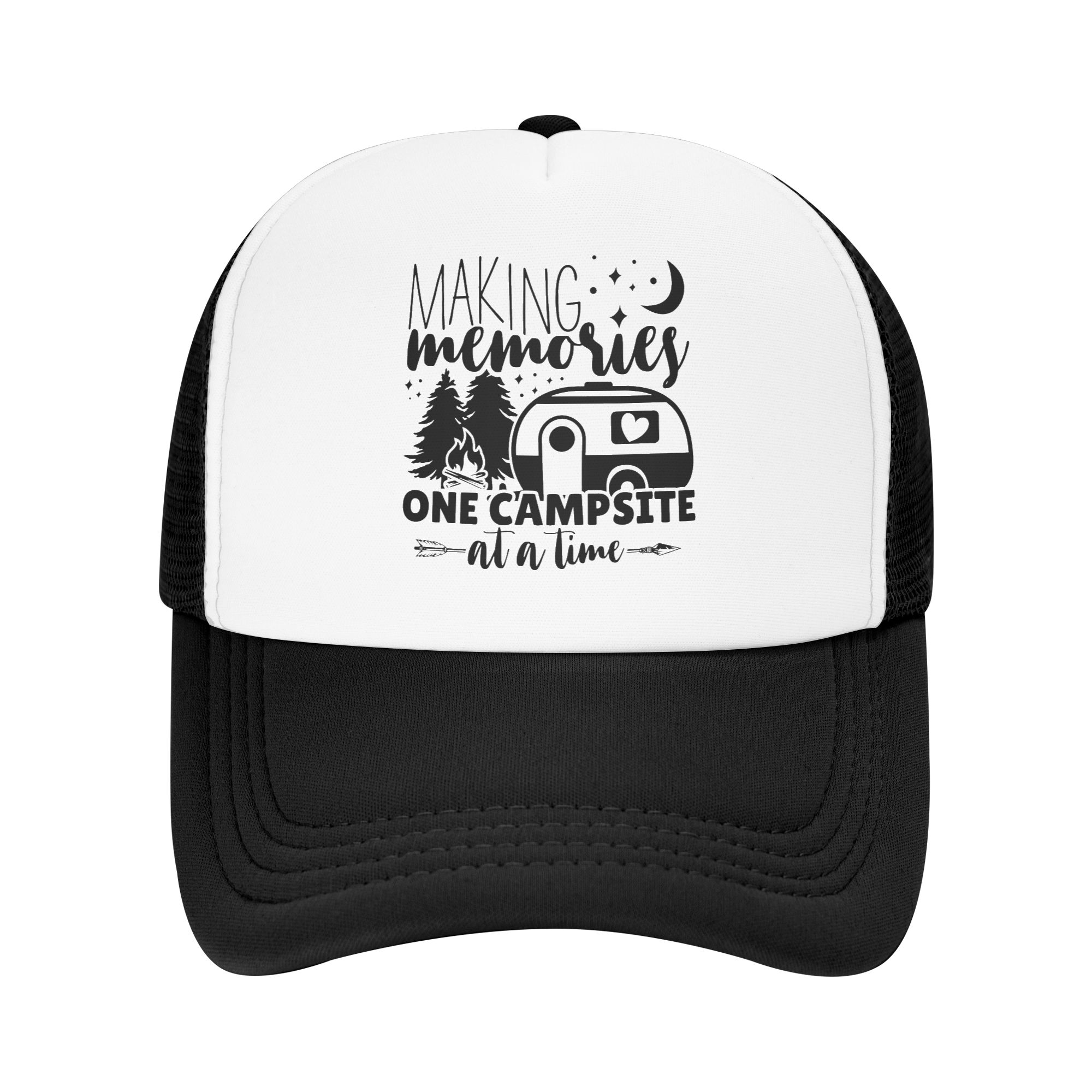 Trucker Hat Cap - Topi Trucker Happy Camper Klasik Unisex