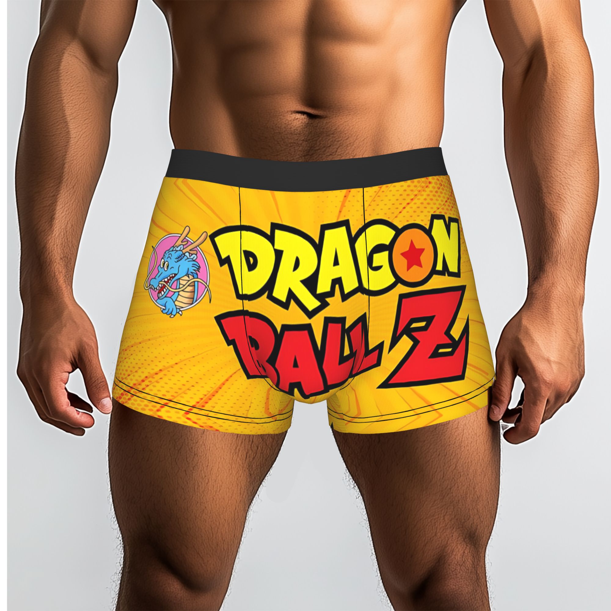 Men'S Fashion Underwear - Celana Boxer Tema Gaya Manga Dragon