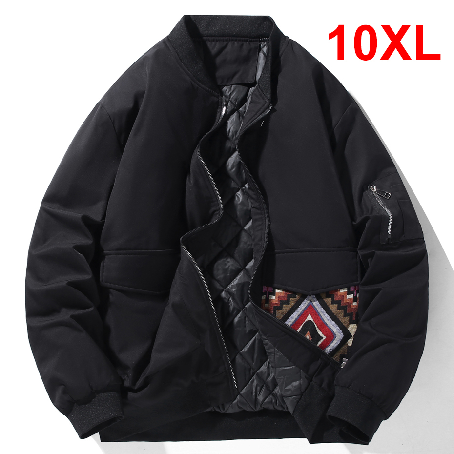 Mens Fashion Bomber Jacket - Jaket bisbol parka pria, tebal musim