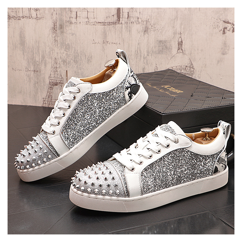 Men'S Fashion Footwear - Sepatu Paku Keling Perak Fashion Mewah