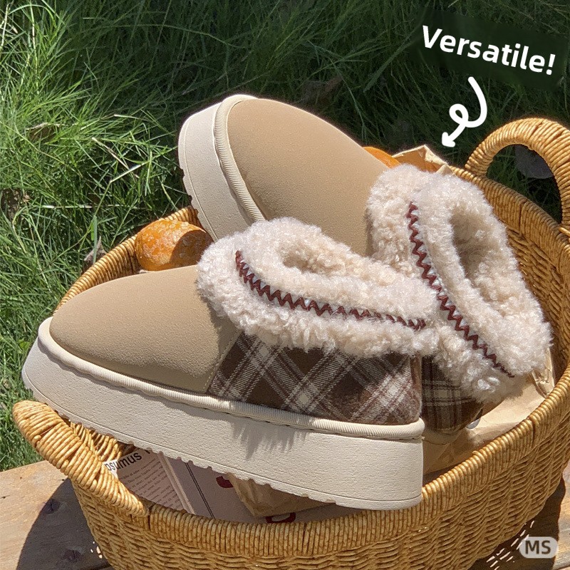 Men'S Fashion Footwear - Sandal Rumah Berbulu Tebal 2026 untuk