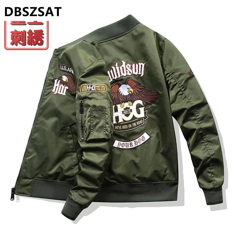 Mens Fashion Bomber Jacket - Jaket Bomber militer taktis pria, pakaian