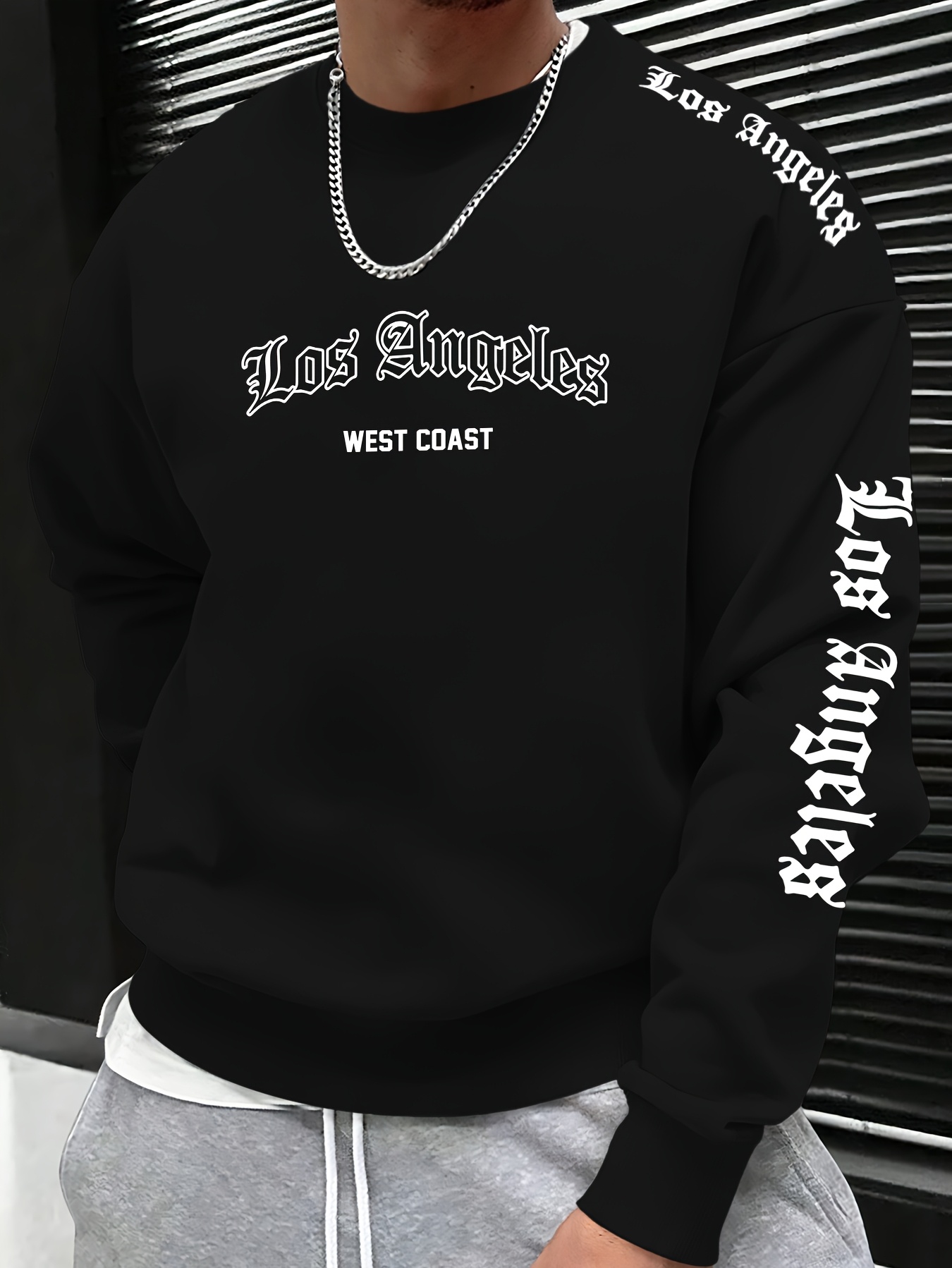 Men'S Fashion 2026 - Sweatshirt Pria Leher Bulat dengan Cetakan