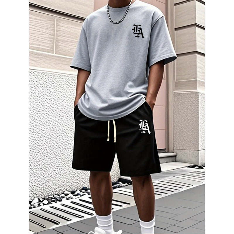 Men'S Fashion And Style - Kemeja Longgar Leher Bulat Bermotif Pria,