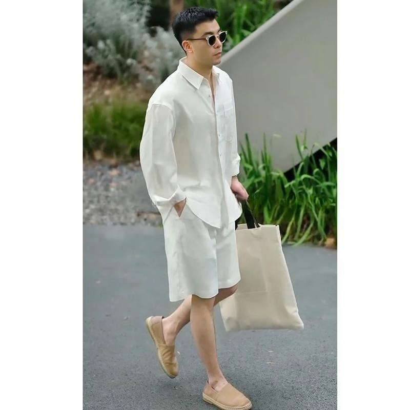 Men'S Fashion 2026 - Set Kasual Musim Panas Kemeja dan
