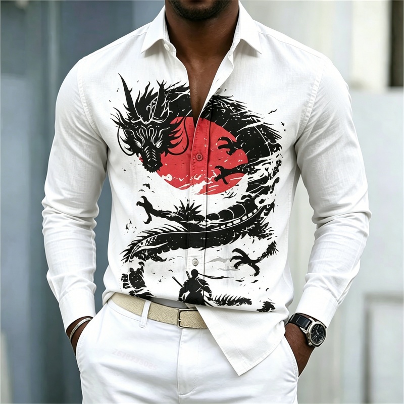 Men'S Fashion 2026 - Kemeja Pria Terbaru 2026 Putih Hitam