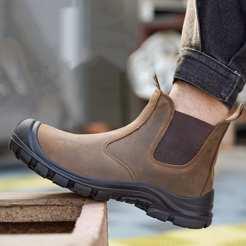 Men'S Fashion Footwear - Sepatu Bot Kerja Penutup Kaki Baja