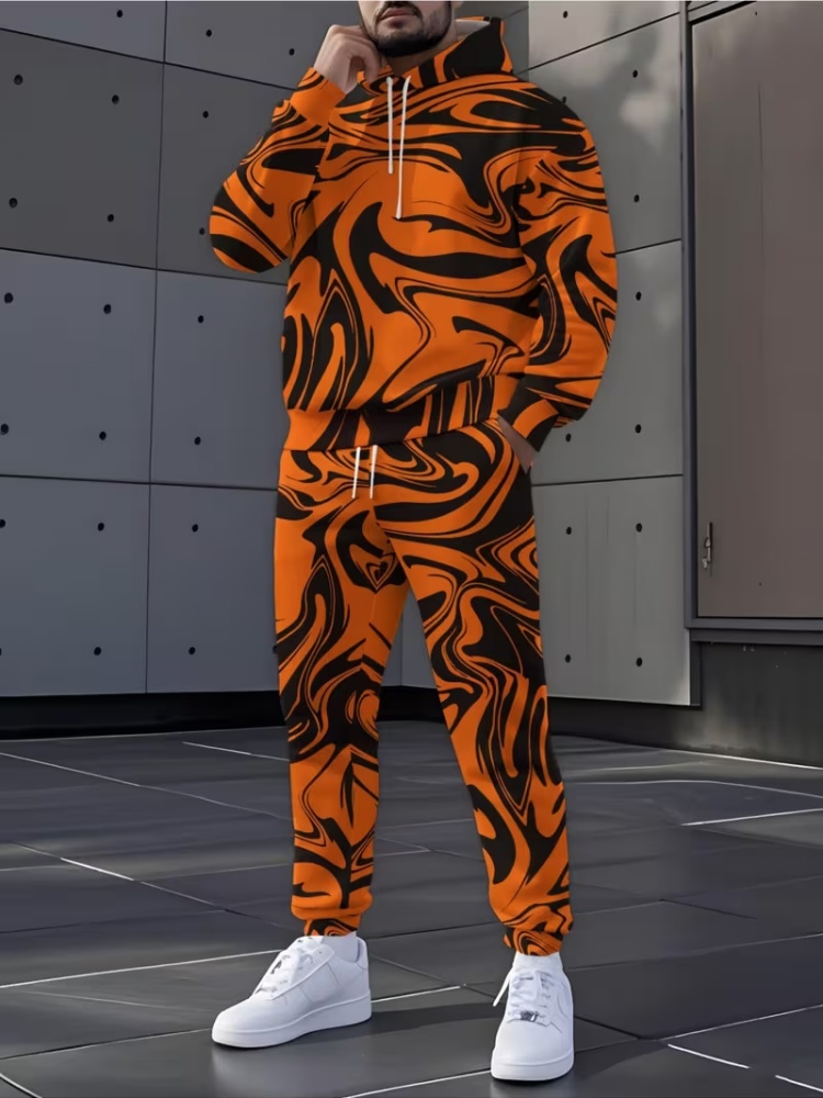 Men'S Fashion Outfits - Setelan Olahraga Pria Motif Marmer 2
