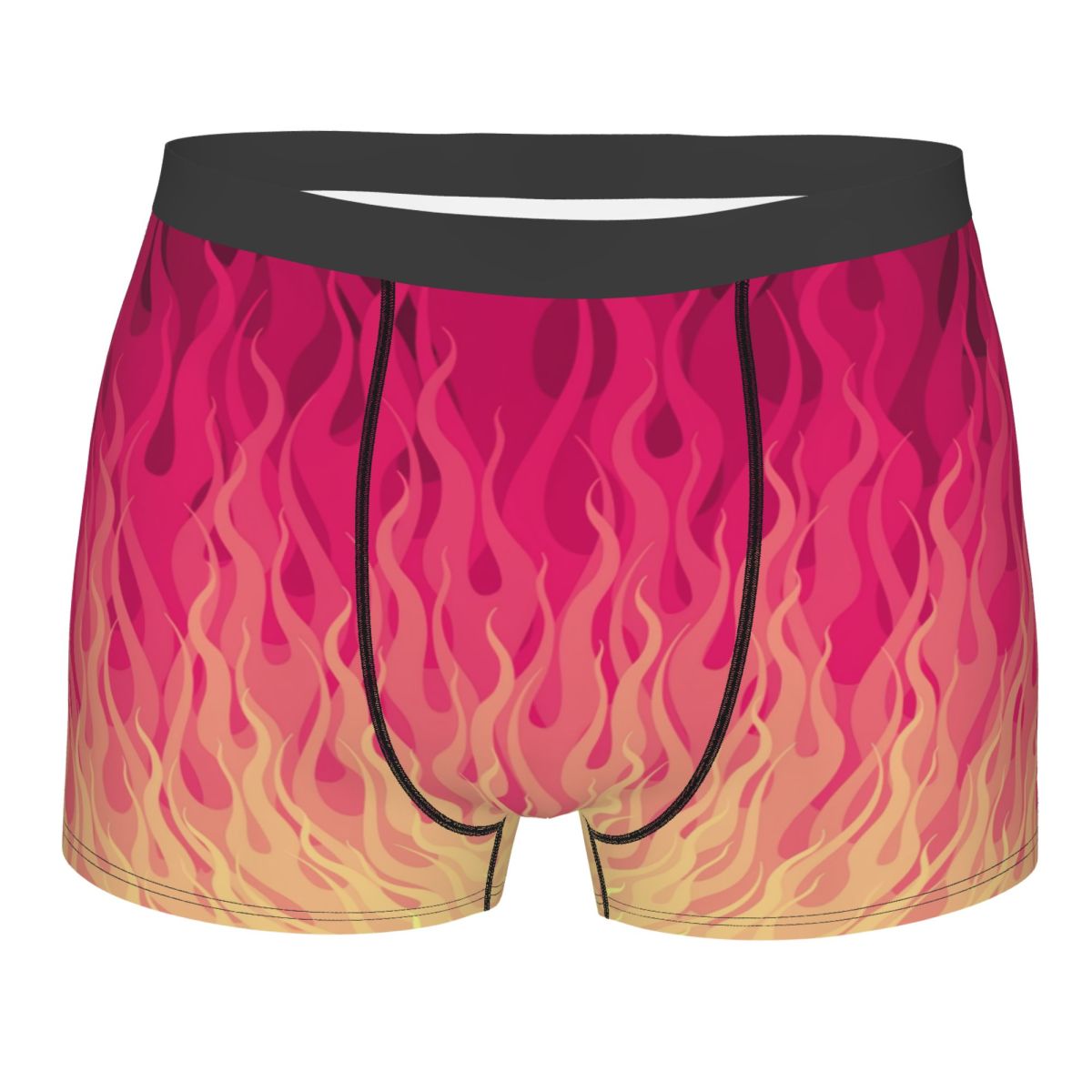Men'S Fashion Underwear - Celana Boxer Pria Motif Api Berwarna
