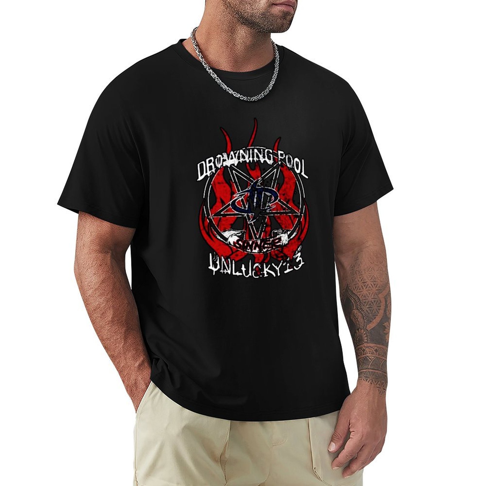 Men'S Fashion Genres - Kaos Drowning Pool Terbaik, Logo Band