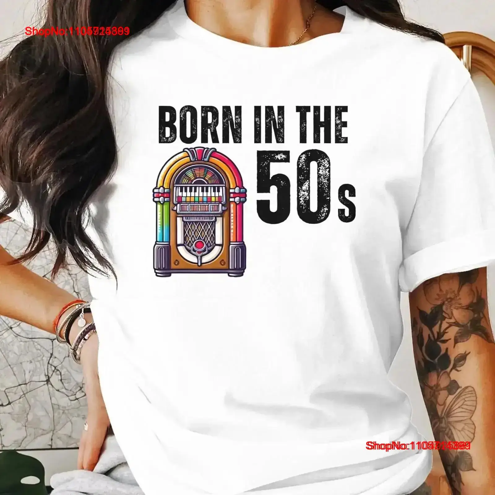1950S Fashion Men'S - Kaos Vintage Lahir Di Tahun 50-an