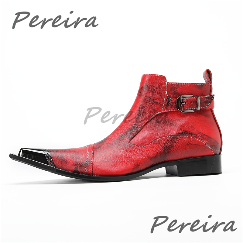 Belt Mens Fashion - Sepatu Bot Pergelangan Kaki Pria Ujung