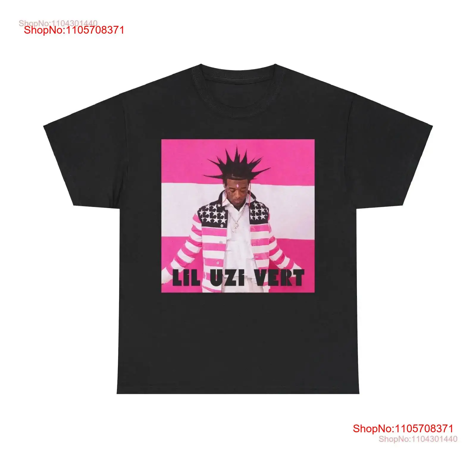 Men'S Fashion Pink Shirt - Kaos Lil Uzi Vert Pink Tape