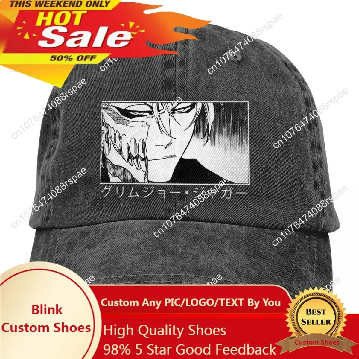 Trucker Hat Cap - Topi Bisbol Pria Grimmjow Jaggerjack Trucker