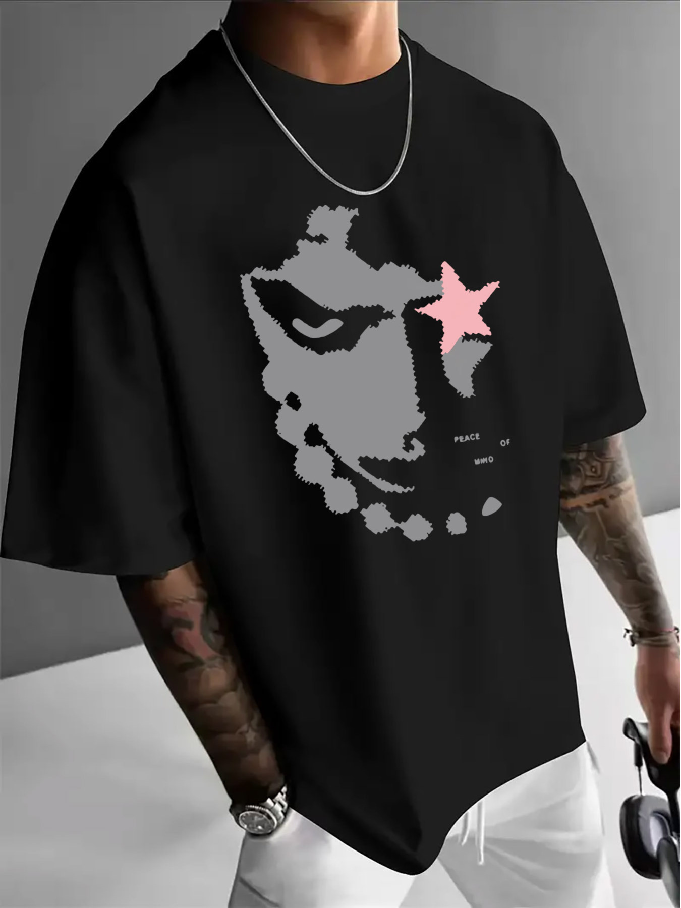 Men'S Fashion App - Kaos Pria Kasual Kerah Bulat Dengan