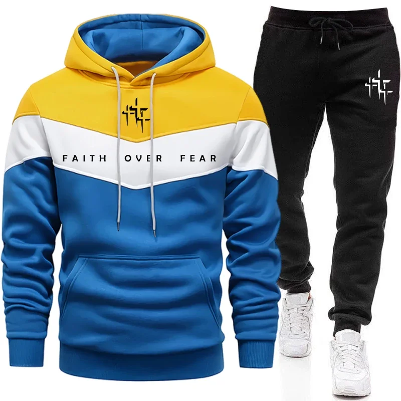 Faith Over Fear Setelan Olahra - Men'S Fashion Outfits ulasan dan harga