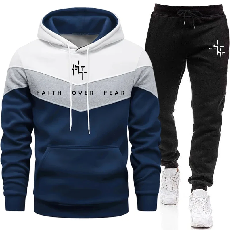 Faith Over Fear Setelan Olahra - Men'S Fashion Outfits ulasan dan harga