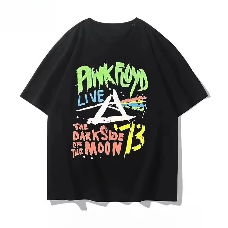 Kaus Cetak Grafis Pink Floyd,  - Men'S Fashion Pink Shirt ulasan dan harga
