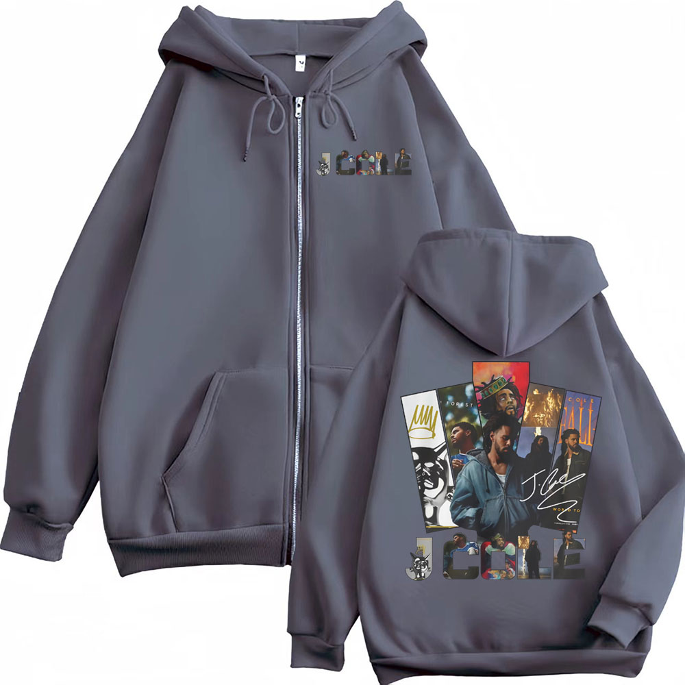 J. Cole The Fall Off Album 202 - Mens Fashion Zip Up Hoodies ulasan dan harga
