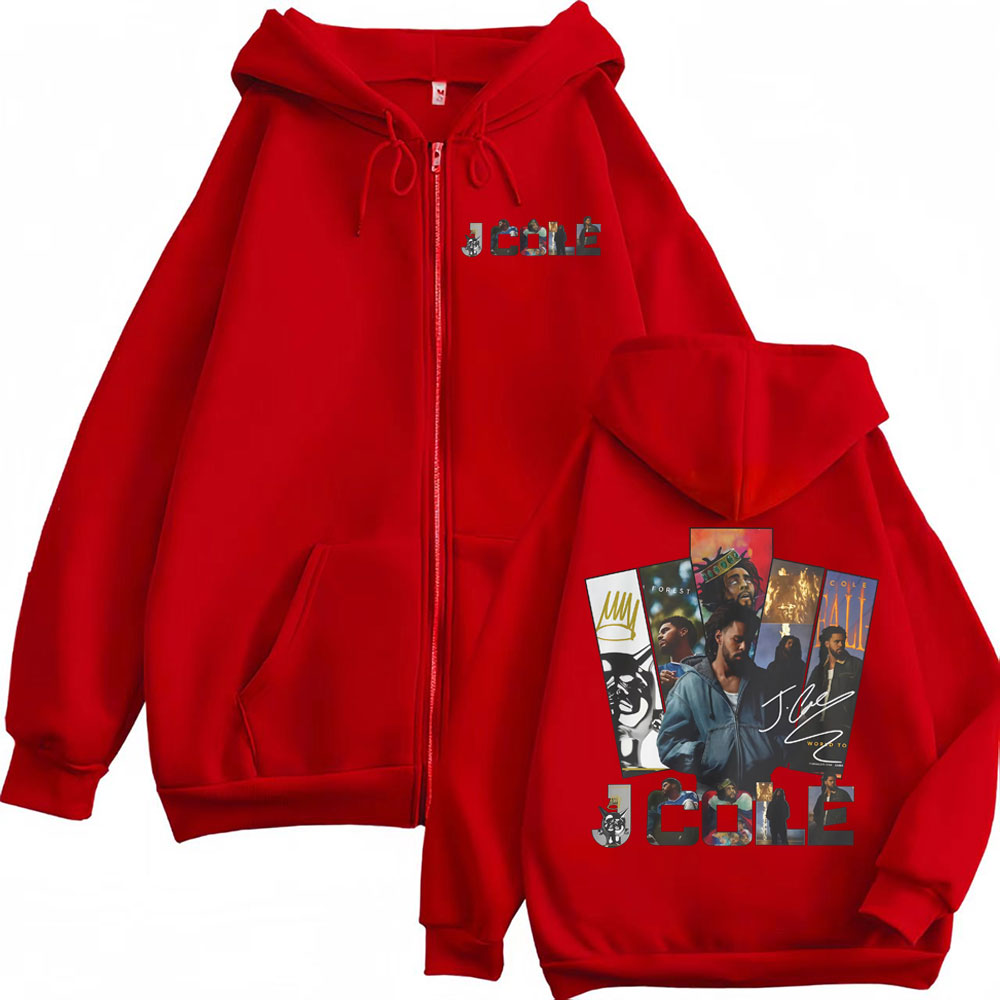 J. Cole The Fall Off Album 202 - Mens Fashion Zip Up Hoodies ulasan dan harga