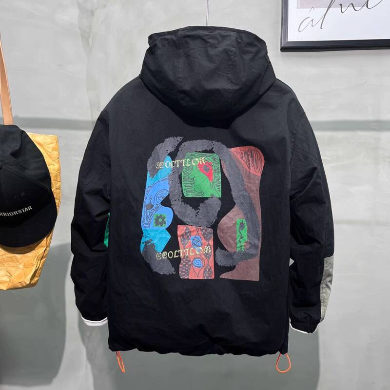 Jaket Hoodie Kasual Gaya Jalan - Mens Fashion Bomber Jacket ulasan dan harga