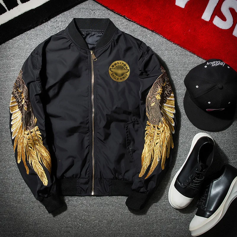 Jaket Pria Bordir Jaket Bomber - Mens Fashion Bomber Jacket ulasan dan harga