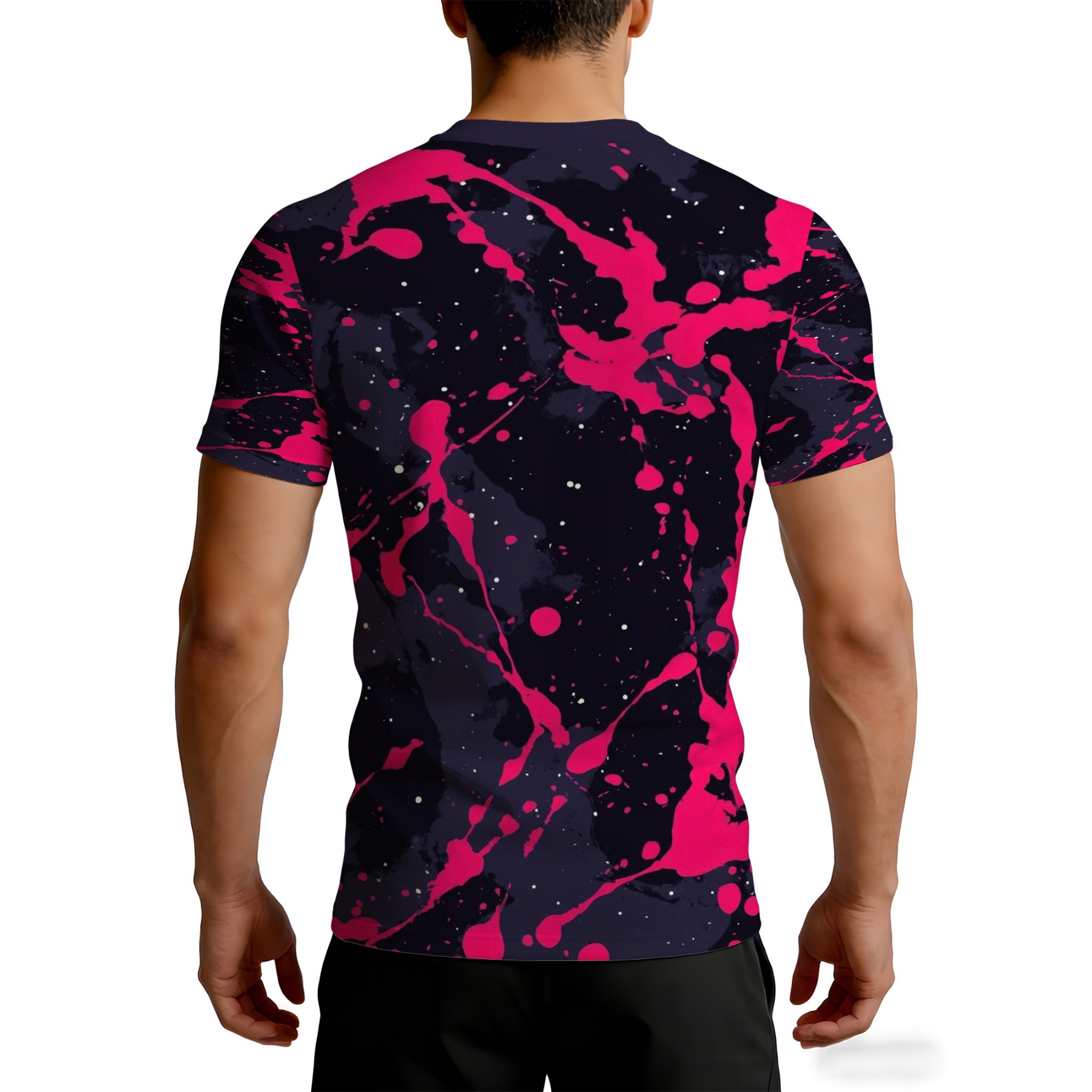 Kaus Lengan Pendek Pakaian Jal - Men'S Fashion Pink Shirt ulasan dan harga