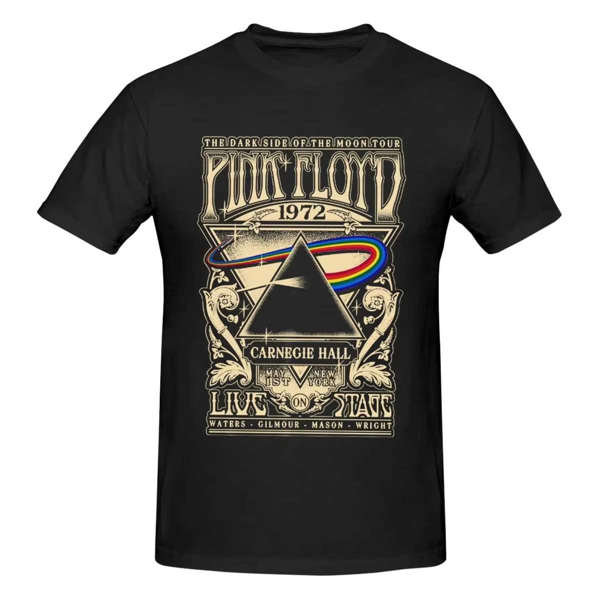Kaus Cetak Pola Pink Floyd Vin - Men'S Fashion Pink Shirt ulasan dan harga