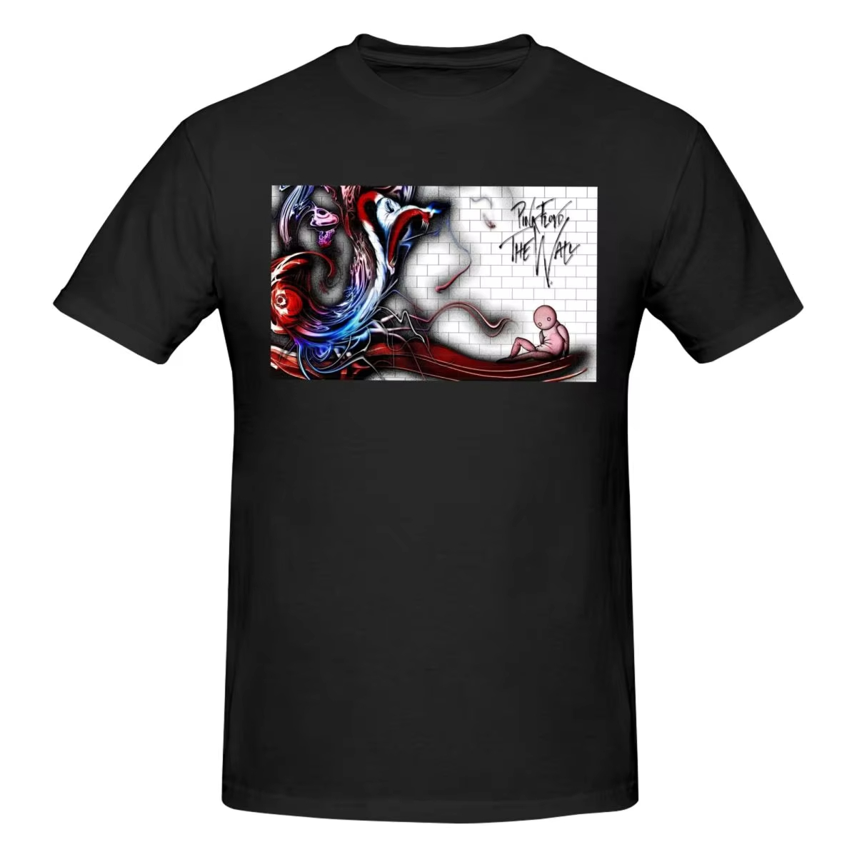 Kaus Cetak Pola Pink Floyd Vin - Men'S Fashion Pink Shirt ulasan dan harga