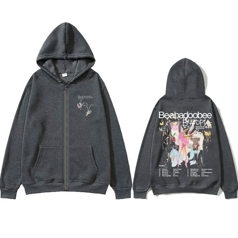 Beabadoobee Beatopia Tour Hood - Mens Fashion Zip Up Hoodies ulasan dan harga