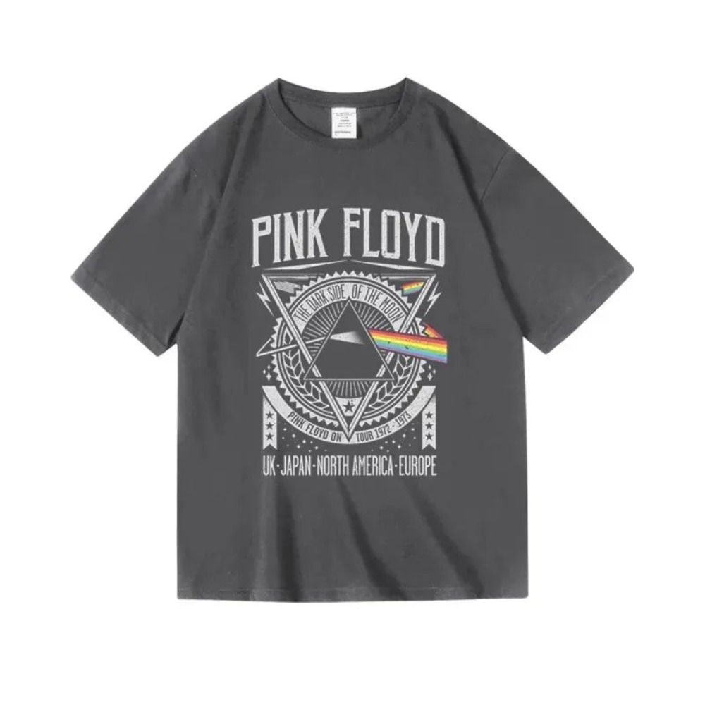 Kaus Album Pink Floyd The Moon - Men'S Fashion Pink Shirt ulasan dan harga
