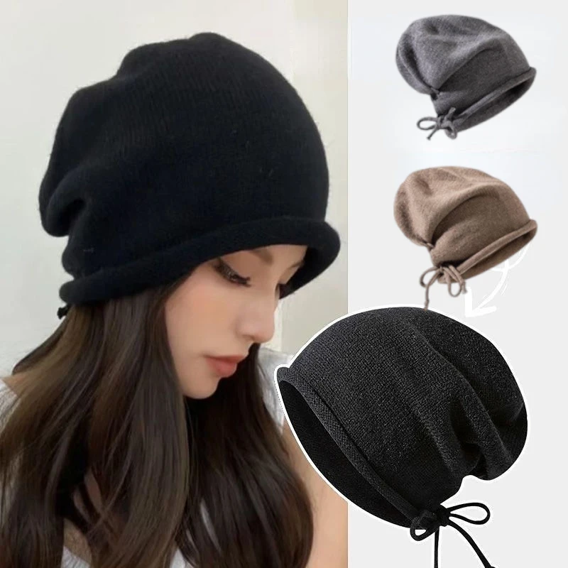 Topi Rajut Wanita Musim Dingin - Beanie Winter Hat ulasan dan harga