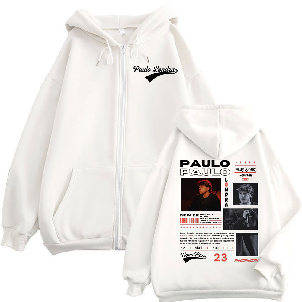 Rapper Paulo Londra Homerun Al - Mens Fashion Zip Up Hoodies ulasan dan harga