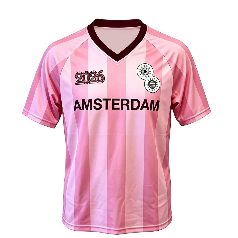 Kaos Sepak Bola Pink Terinspir - Men'S Fashion Pink Shirt ulasan dan harga