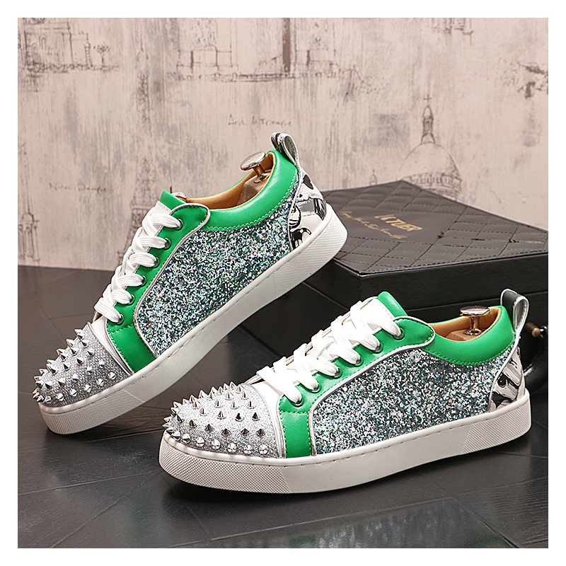 Sepatu Paku Keling Perak Fashi - Men'S Fashion Footwear ulasan dan harga