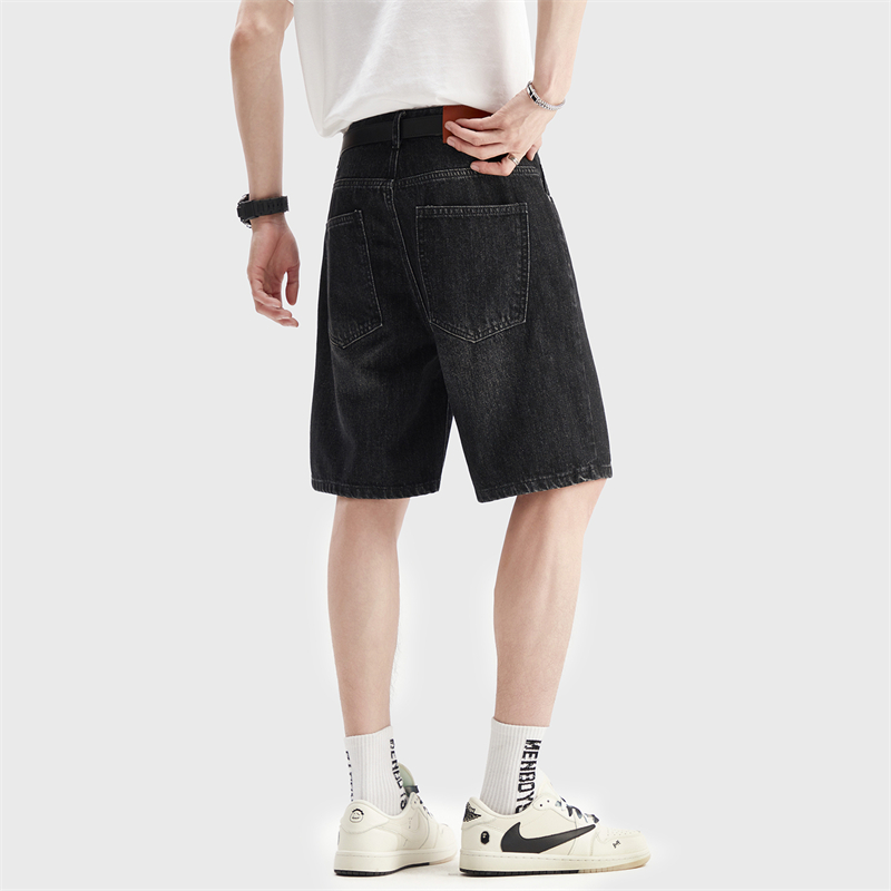 Celana Pendek Denim Hitam Tipi - Men'S Fashion Loose Pants ulasan dan harga