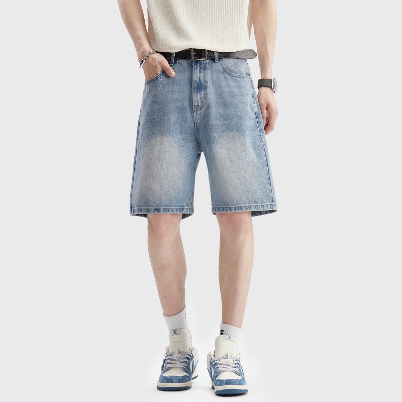Celana Pendek Denim Hitam Tipi - Men'S Fashion Loose Pants ulasan dan harga