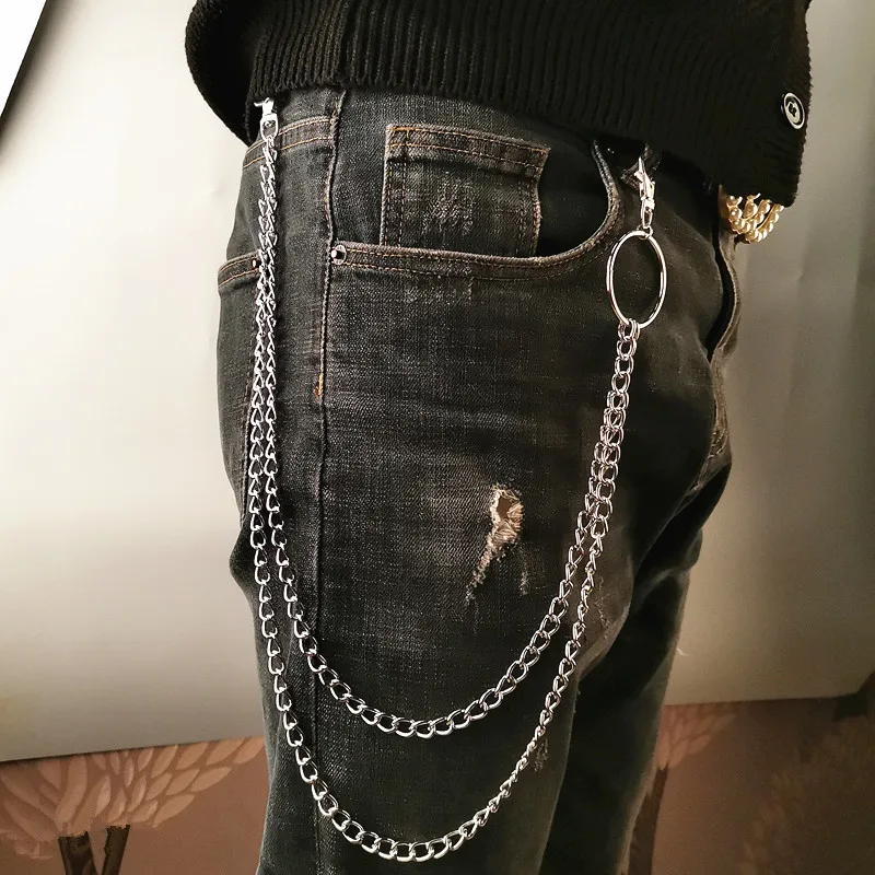Sabuk Rantai Logam Punk dengan - Belt Mens Fashion ulasan dan harga