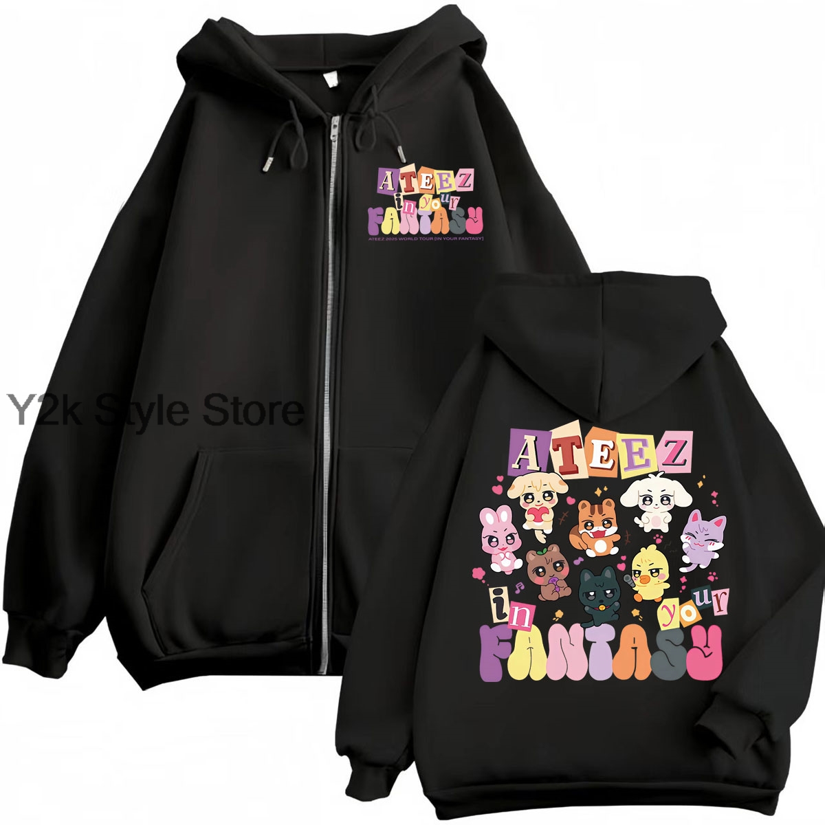 World Tour 2025 Zip Up Sweatsh - Mens Fashion Zip Up Hoodies ulasan dan harga