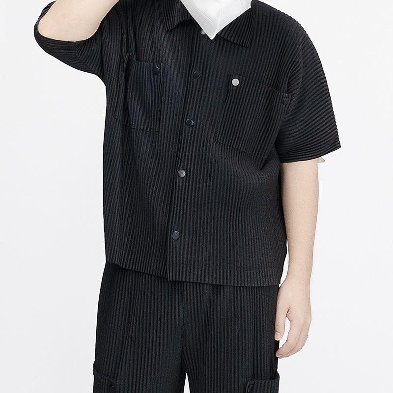 Set Kemeja Lipit Miyake Plisse - Men'S Fashion 2026 ulasan dan harga