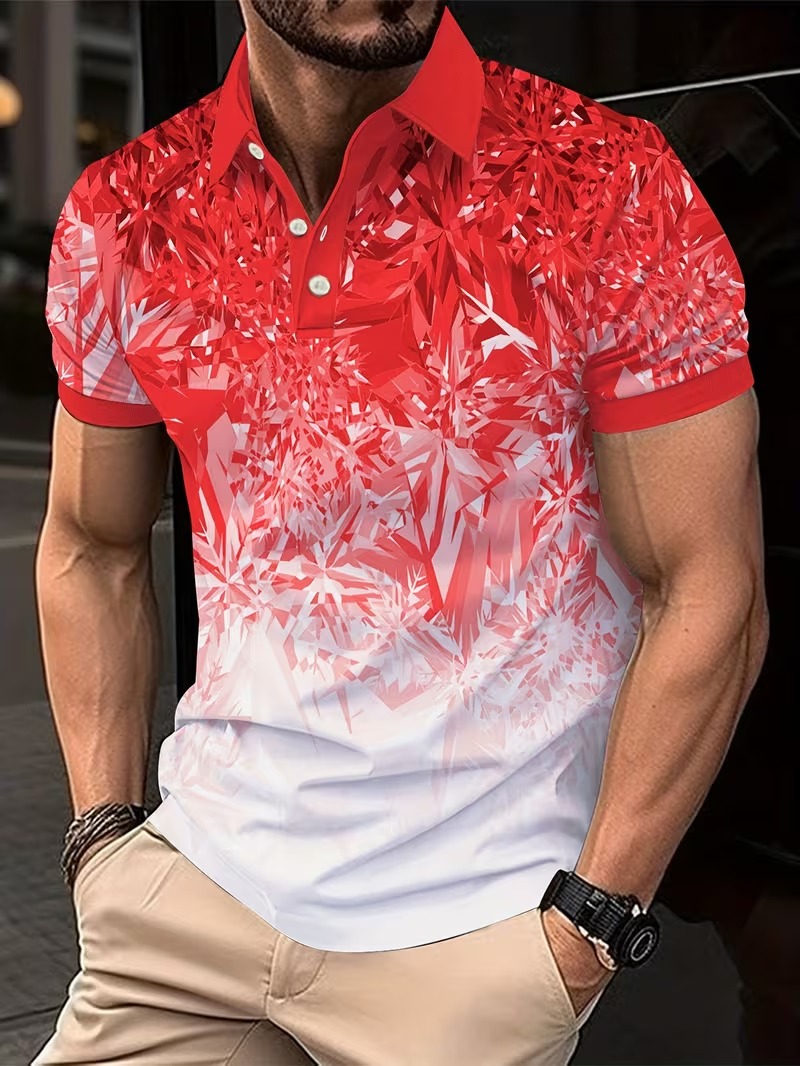 Kaos Polo Pria Motif Gradasi K - Men'S Fashion Golf Clothing ulasan dan harga