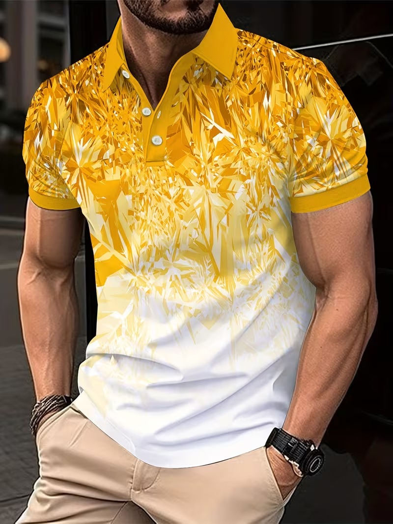 Kaos Polo Pria Motif Gradasi K - Men'S Fashion Golf Clothing ulasan dan harga