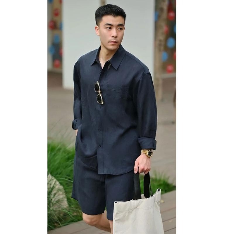 Set Kasual Musim Panas Kemeja  - Men'S Fashion 2026 ulasan dan harga