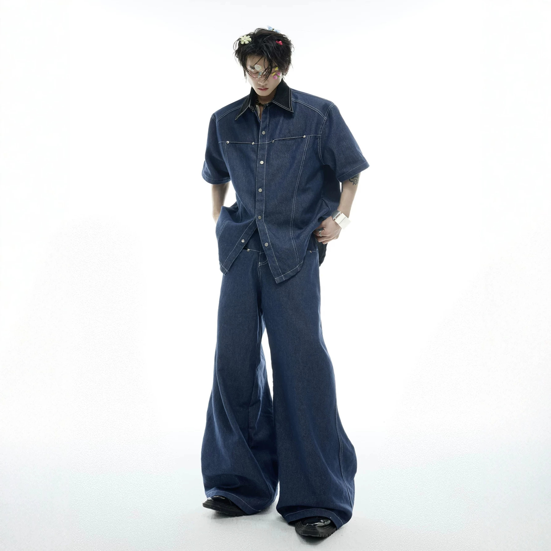 Set Denim Pria Musim Panas Gay - Men'S Fashion Jeans ulasan dan harga