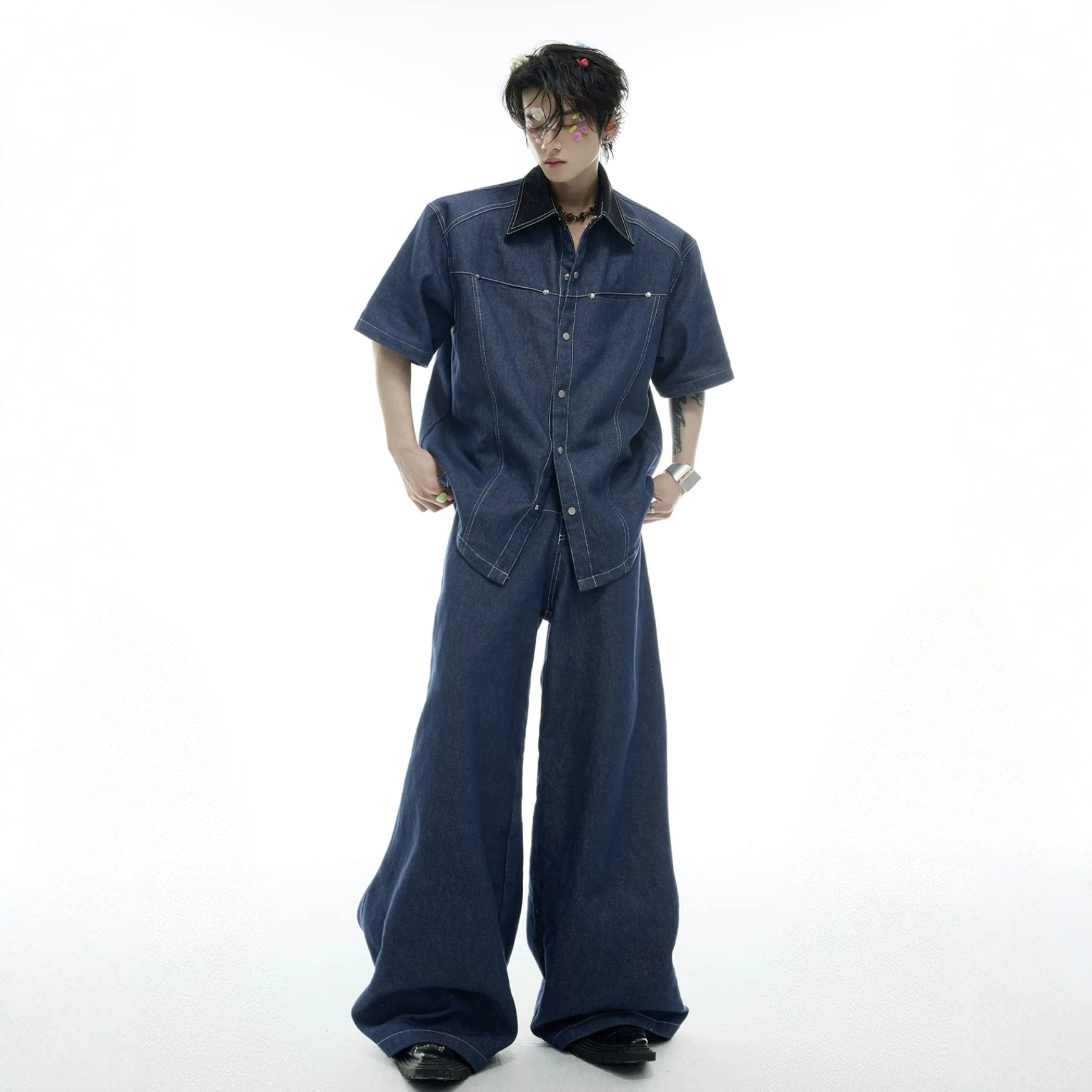 Set Denim Pria Musim Panas Gay - Men'S Fashion Jeans ulasan dan harga