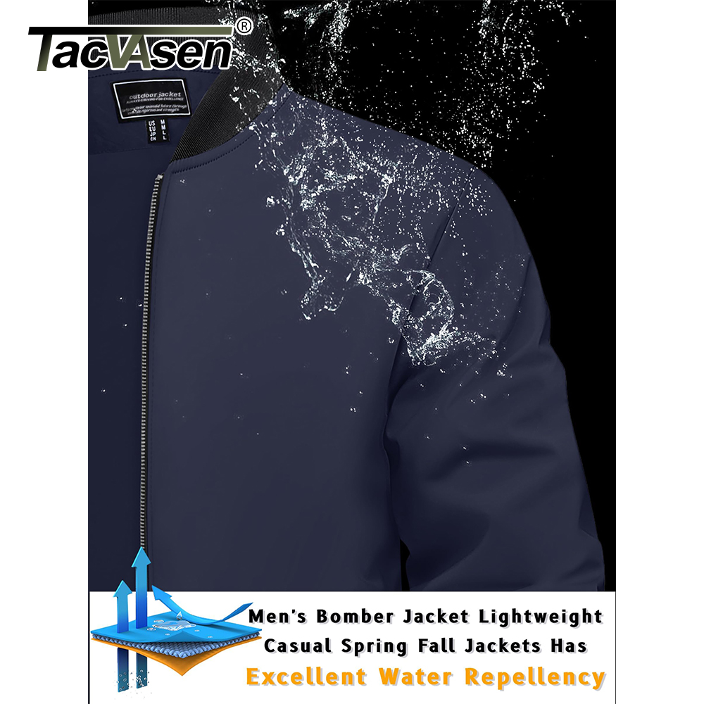 TACVASEN jaket Varsity pria, j - Mens Fashion Bomber Jacket ulasan dan harga