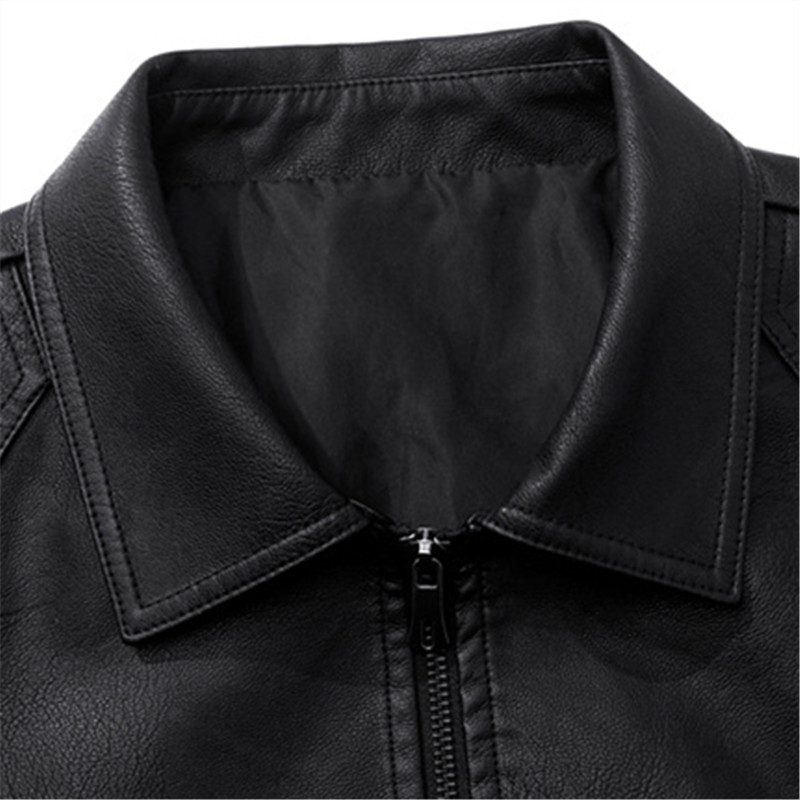 Jaket Kulit PU Pria Musim Gugu - Mens Fashion Bomber Jacket ulasan dan harga