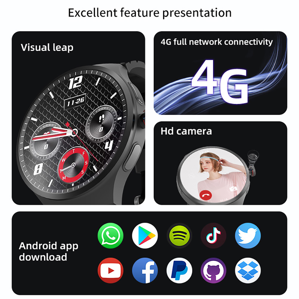 Jam Tangan Pintar 4G Video Cal - Men'S Fashion App ulasan dan harga