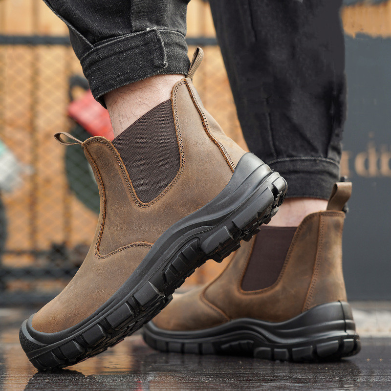 Sepatu Bot Kerja Penutup Kaki  - Men'S Fashion Footwear ulasan dan harga